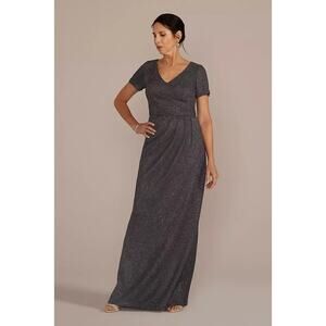 Oleg Casini Mother of Bride/Groom Formal Glittery Charcoal 18W